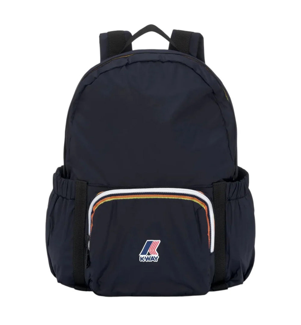 K-WAY Zaino K-Way Michelet K61415W Blu scuro unisex impermeabile idrorepellente antivento logo tasche K61415W K89