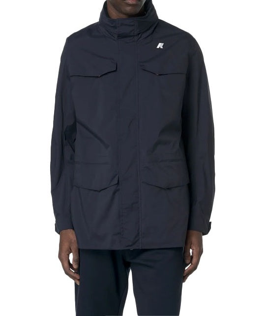 K-WAY Giubbino K-way uomo K8135HW K89 MANUEL STRETCH NYLON JERSEY blu delpth K8135HW K89