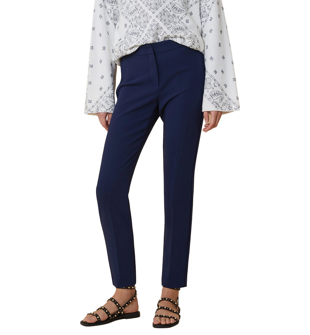 PENNYBLACK Pantalone Pennyblack donna Cinghia 2511131082200 Blu tinta unita blu cady bi stretch extra slim 2511131082200 005