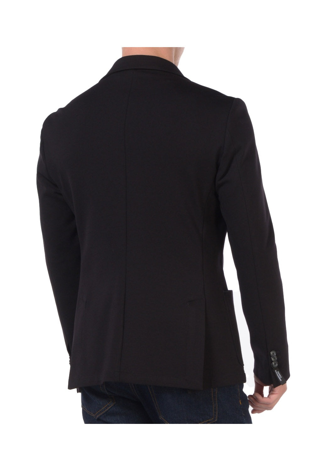 DANIELE ALESSANDRINI Giacca Daniele Alessandrini uomo G012101 Nera jersey punta lancia G012 101