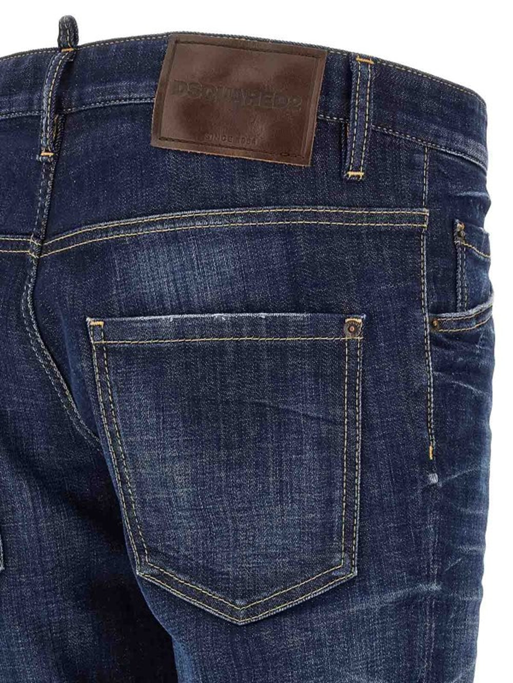 DSQUARED2 Jeans Dsquared2 uomo S74LB1737D30010470 Blu scuro slim fit S74LB1737D30010 470