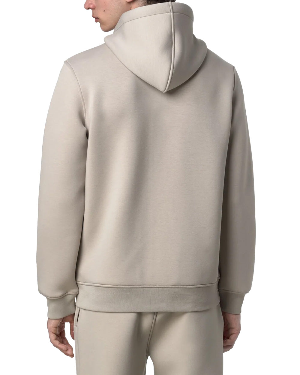 K-WAY Felpa K-WAY uomo RAINER SPACER K2141DW Beige materiali tecnici scuba interlock spessorato struttura spacer logo in silicone <BR/> K2141DW XP2