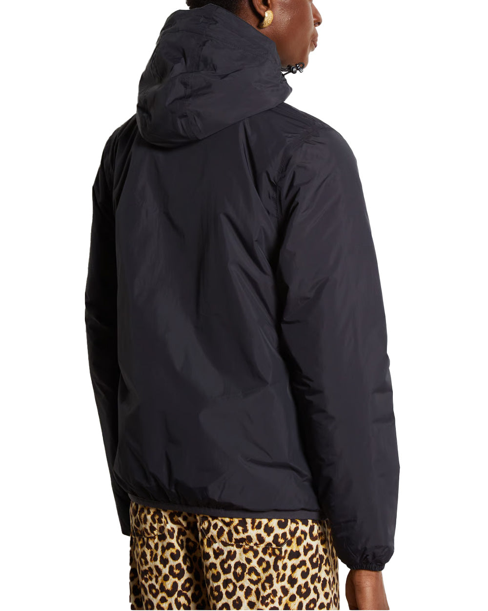 K-WAY Giubbino K-WAY donna LE VRAI 4.0 CLAUDE WARM K61273W Nero cuciture termonastrate cappuccio regolabile zip frontale con pattina antivento polsini elasticizzati K61273W USY