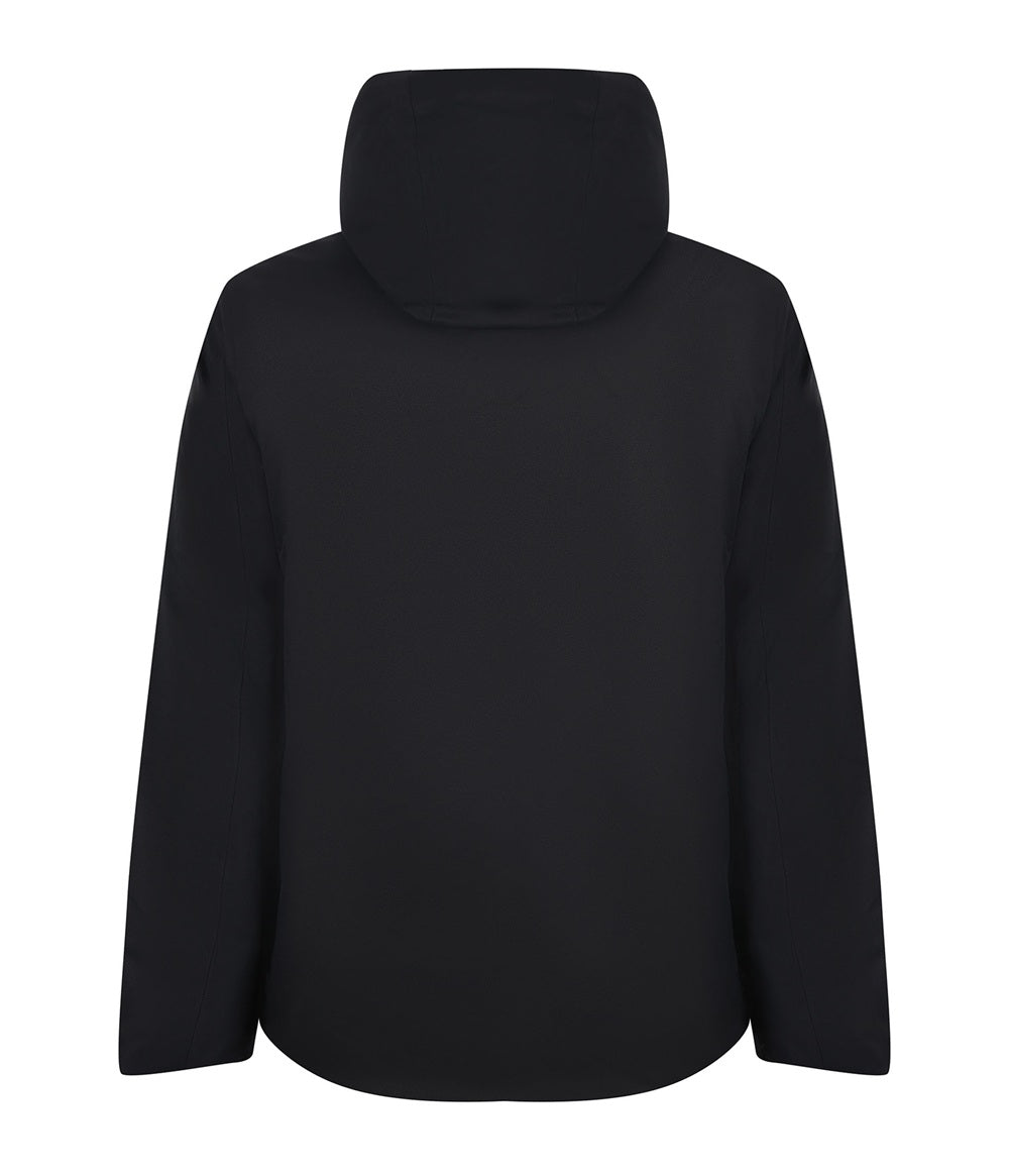 K-WAY Giubbino K-way uomo K8133DWAL8 Jacko Twill Marmotta Nero con cappuccio K8133DW AL8