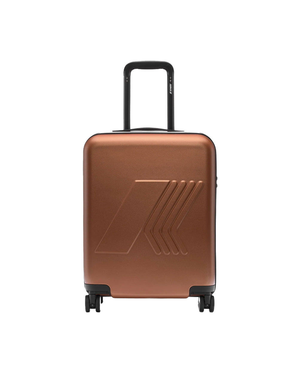 K-WAY Trolley K-WAY uomo K81372W Arancio fodera policarbonato quattro ruote K81372W WGG