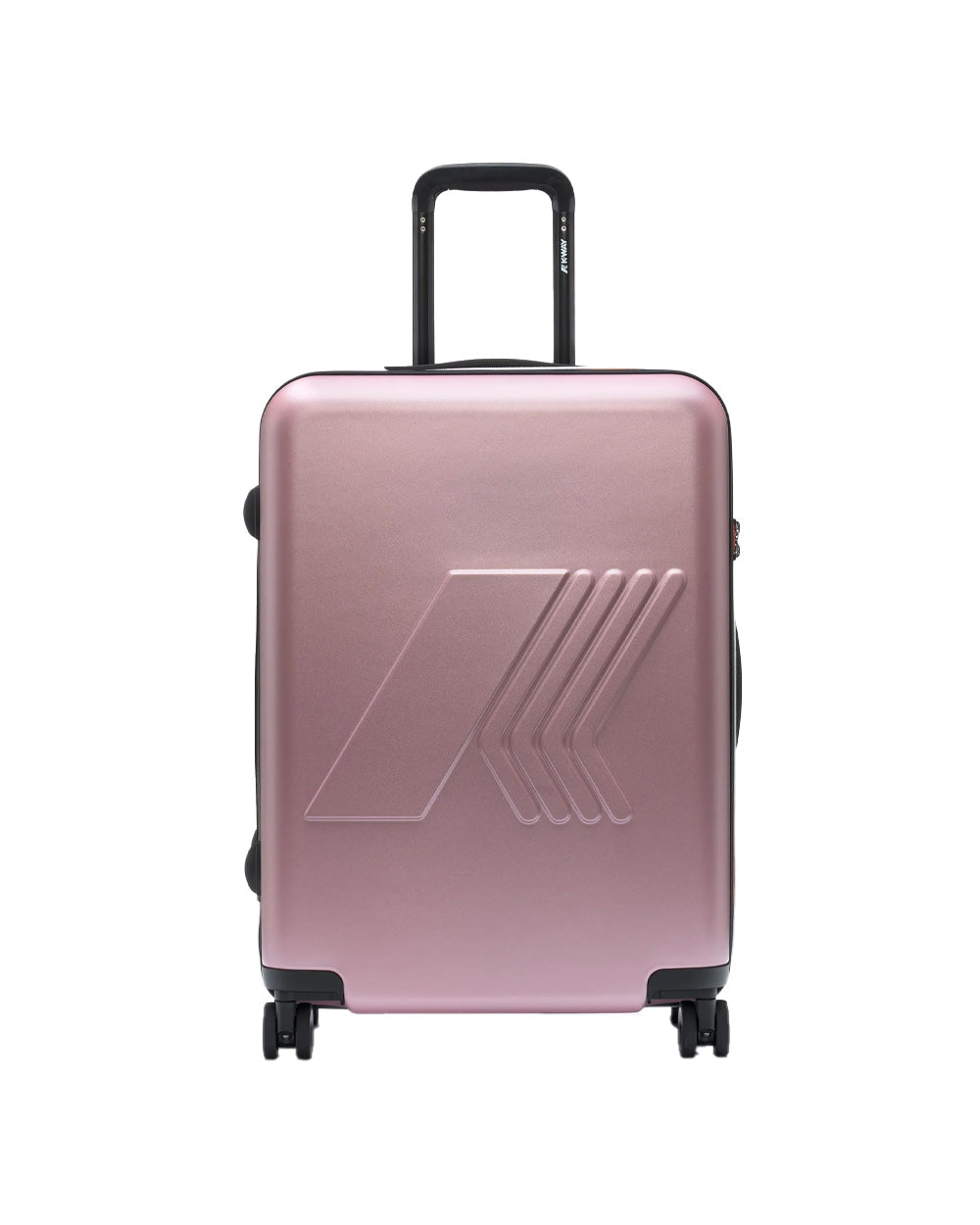 K-WAY Trolley K-WAY uomo EUDOXIEUR LOGO K81439W Rosa logo stampato all over tasca K81439W WDV