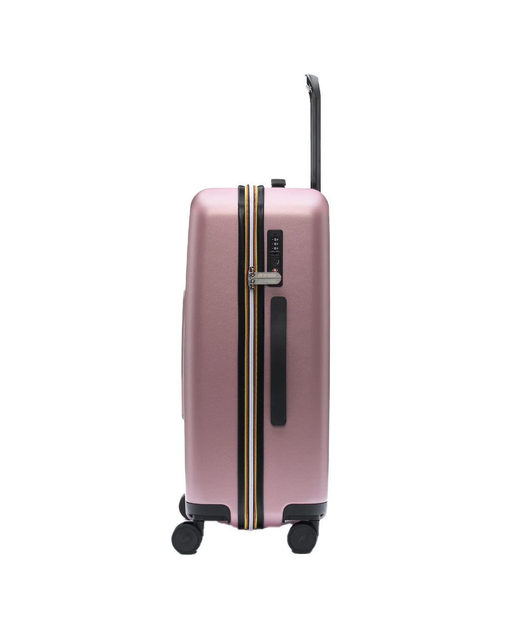 K-WAY Trolley K-WAY uomo EUDOXIEUR LOGO K81439W Rosa logo stampato all over tasca K81439W WDV