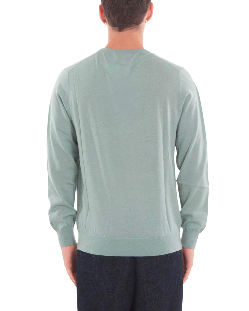 MC2 SAINT BARTH Maglione MC2 SAINT BARTH uomo REGENT MERINO REGE013TEX000100268I Verde lana girocollo REGE013 TEX0001 00268I 53