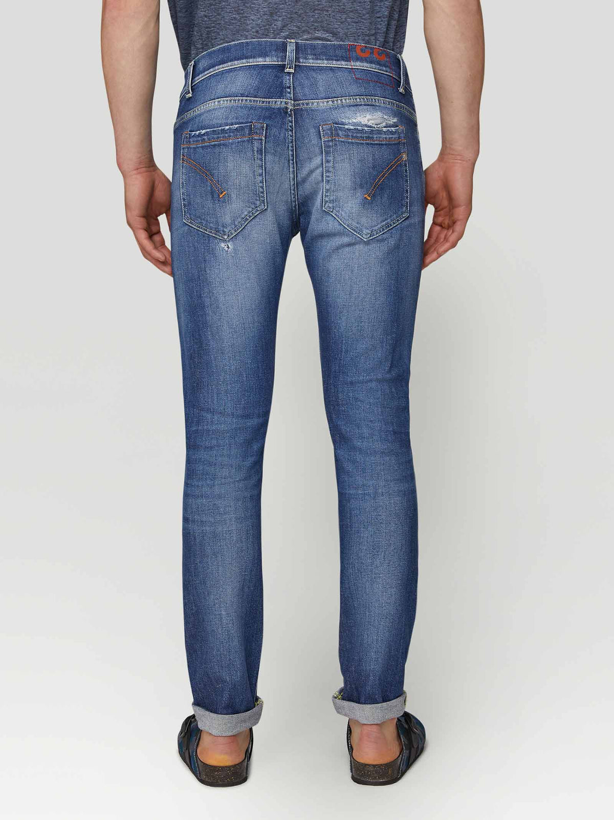 DONDUP Jeans DONDUP uomo GEORGE UP232DSE297 Denim cinque tasche cotone denim UP232DSE297 800