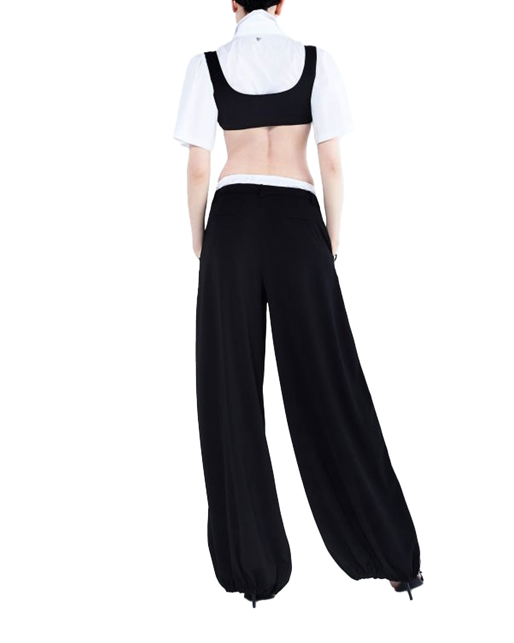 ANIYE BY Pantalone ANIYE BY SANDY donna 185101 Nero baggy coulisse tasche passanti 185101 00336