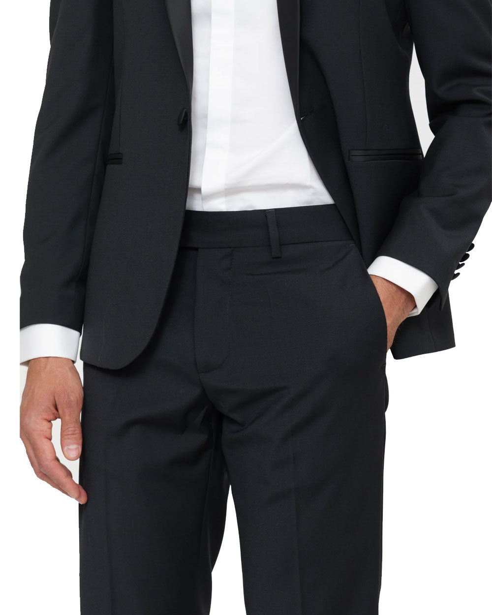 DANIELE ALESSANDRINI Abito Daniele Alessandrini uomo DUAM0015PL0072 nero elegante monopetto strass<BR/> DUAM0015PL0072 9000