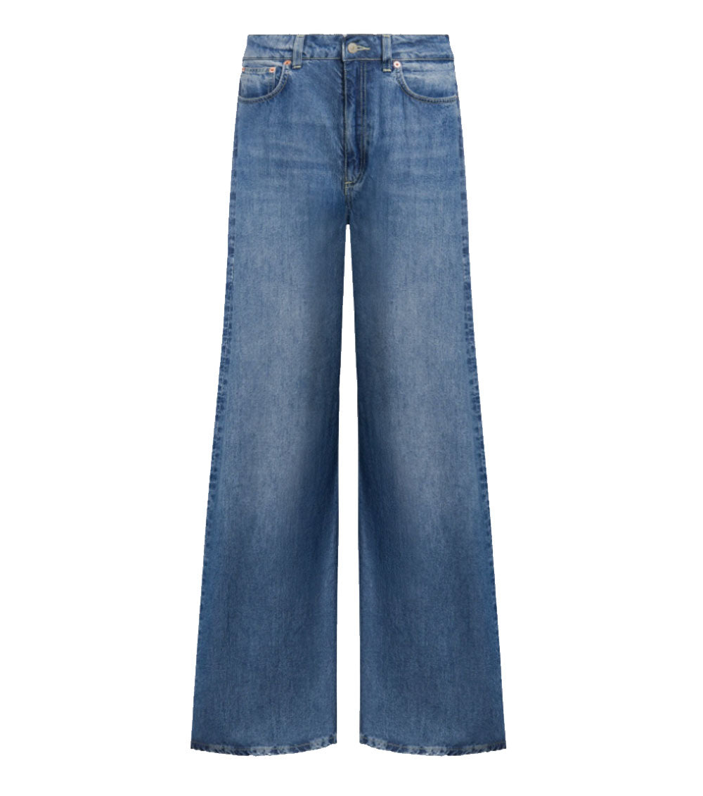 DONDUP Jeans Dondup donna DP828DF0266D Beatrix blu wide leg fisso lyocell DP828DF0266D 800