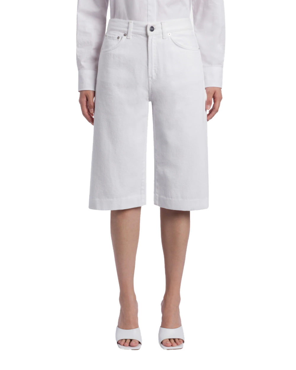 DONDUP Bermuda DONDUP donna DELFINE DP859BF0018D Bianco<BR/> DP859BF0018D 000