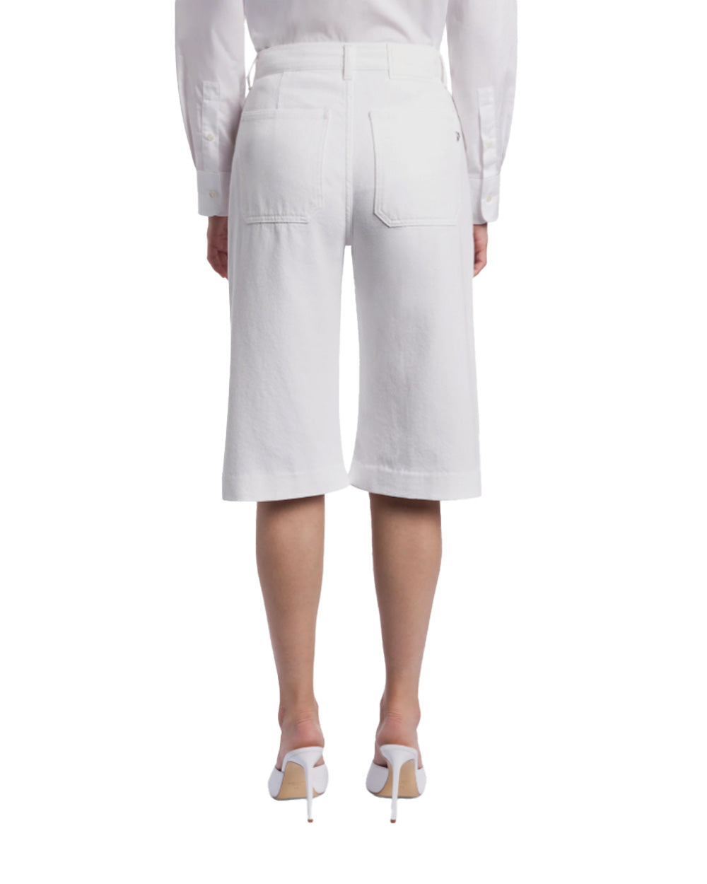 DONDUP Bermuda DONDUP donna DELFINE DP859BF0018D Bianco<BR/> DP859BF0018D 000