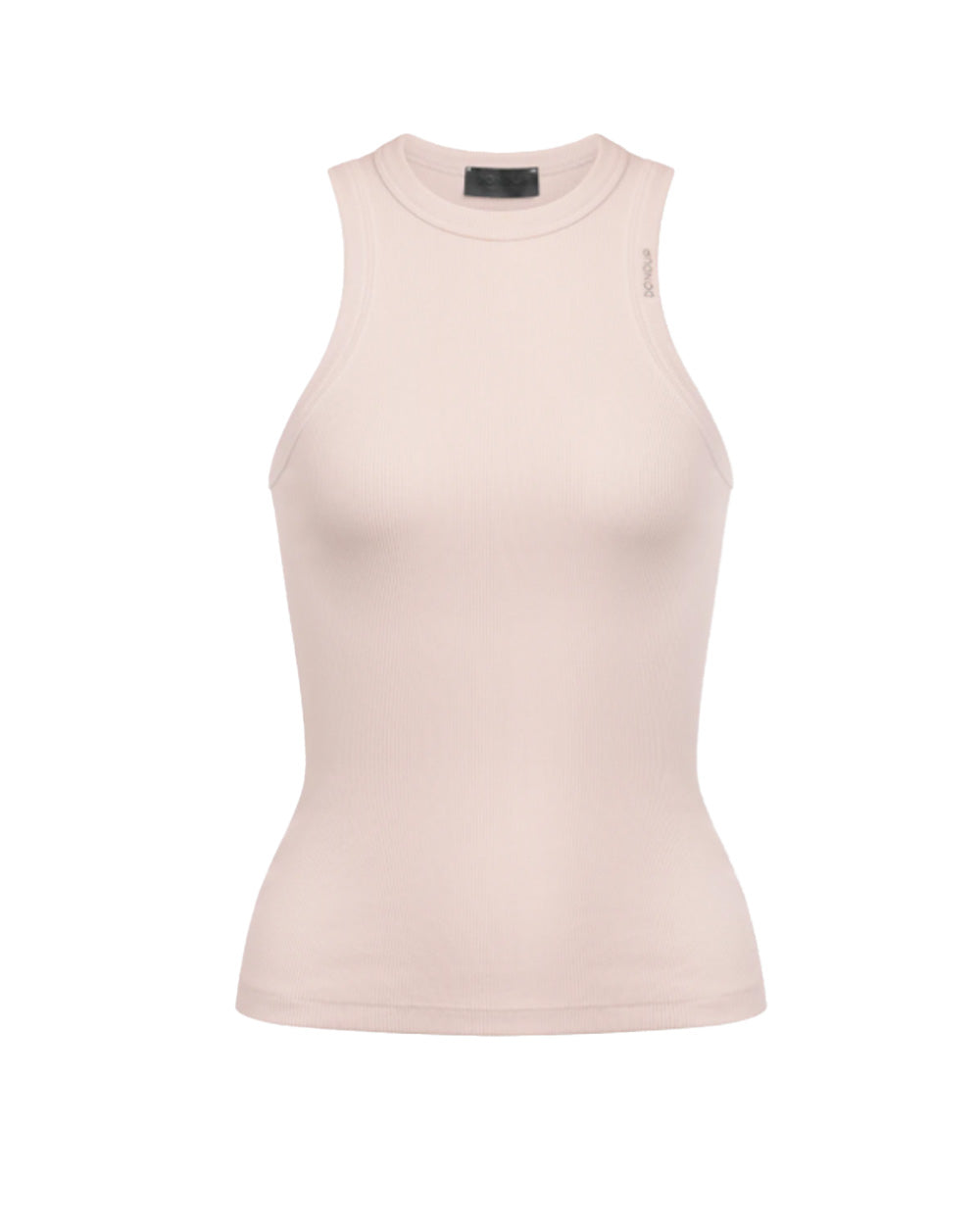 DONDUP Top DONDUP donna DS071JS0314D Rosa giricollo slim logo scollo DS071JS0314D 511
