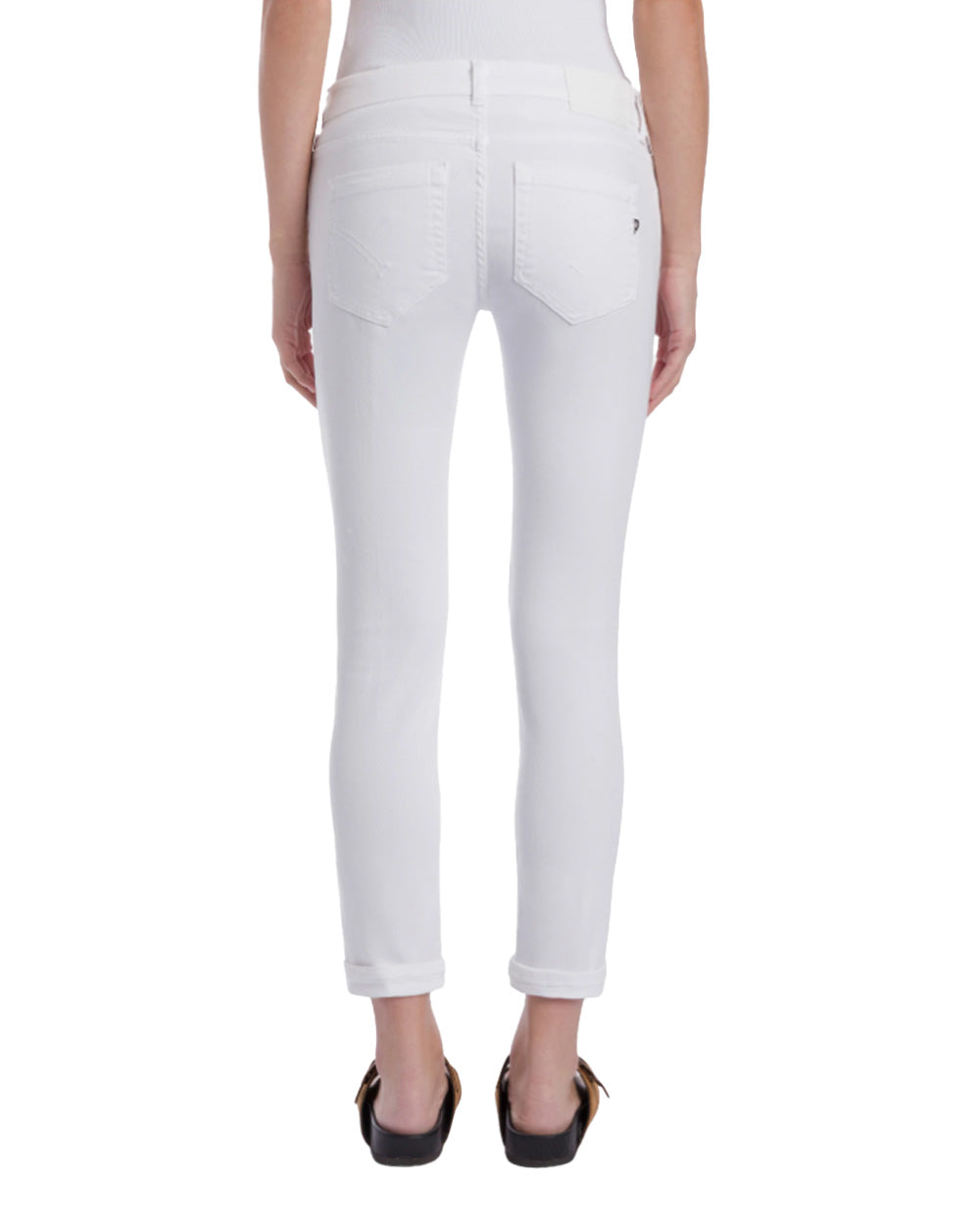 DONDUP Jeans DONDUP donna MONROE P692BS0030D Bianco<BR/> <BR/> P692BS0030D 000