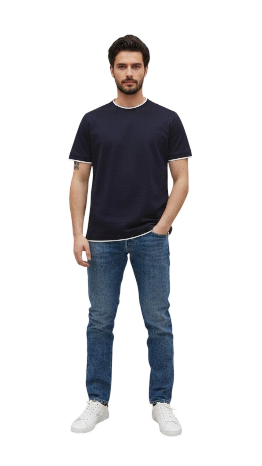 DONDUP T-shirt DONDUP uomo US366 JF0271UXXX 890 Blu US366JF0271UXXX 890