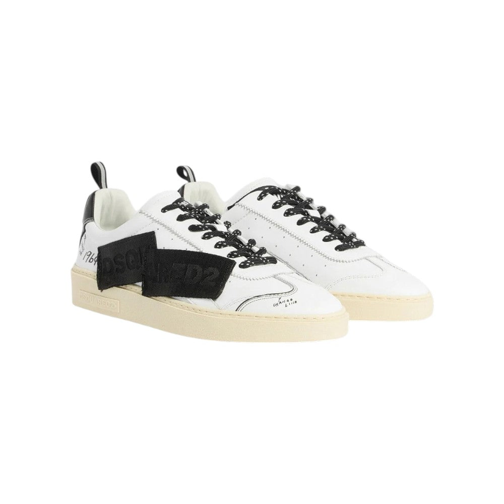 DSQUARED2 Sneakers DSQUARED2 uomo SNM048301508699 Bianche Nere SNM048301508699 M072