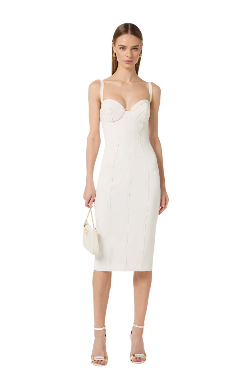 ELISABETTA FRANCHI Abito Elisabetta Franchi donna AB91861E2360 The Club Avorio<BR/> AB91861E2 360