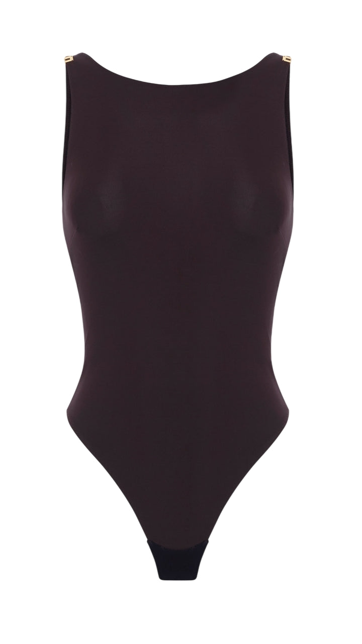 ELISABETTA FRANCHI Body Elisabetta Franchi donna BO03462E2EV9 The Club Cioccolato<BR/> BO03462E2 EV9