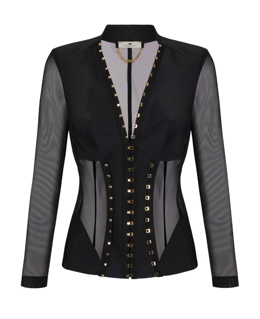 ELISABETTA FRANCHI Giacca Elisabetta Franchi donna GI16762E2110 Bustier Nero<BR/> GI16762E2 110