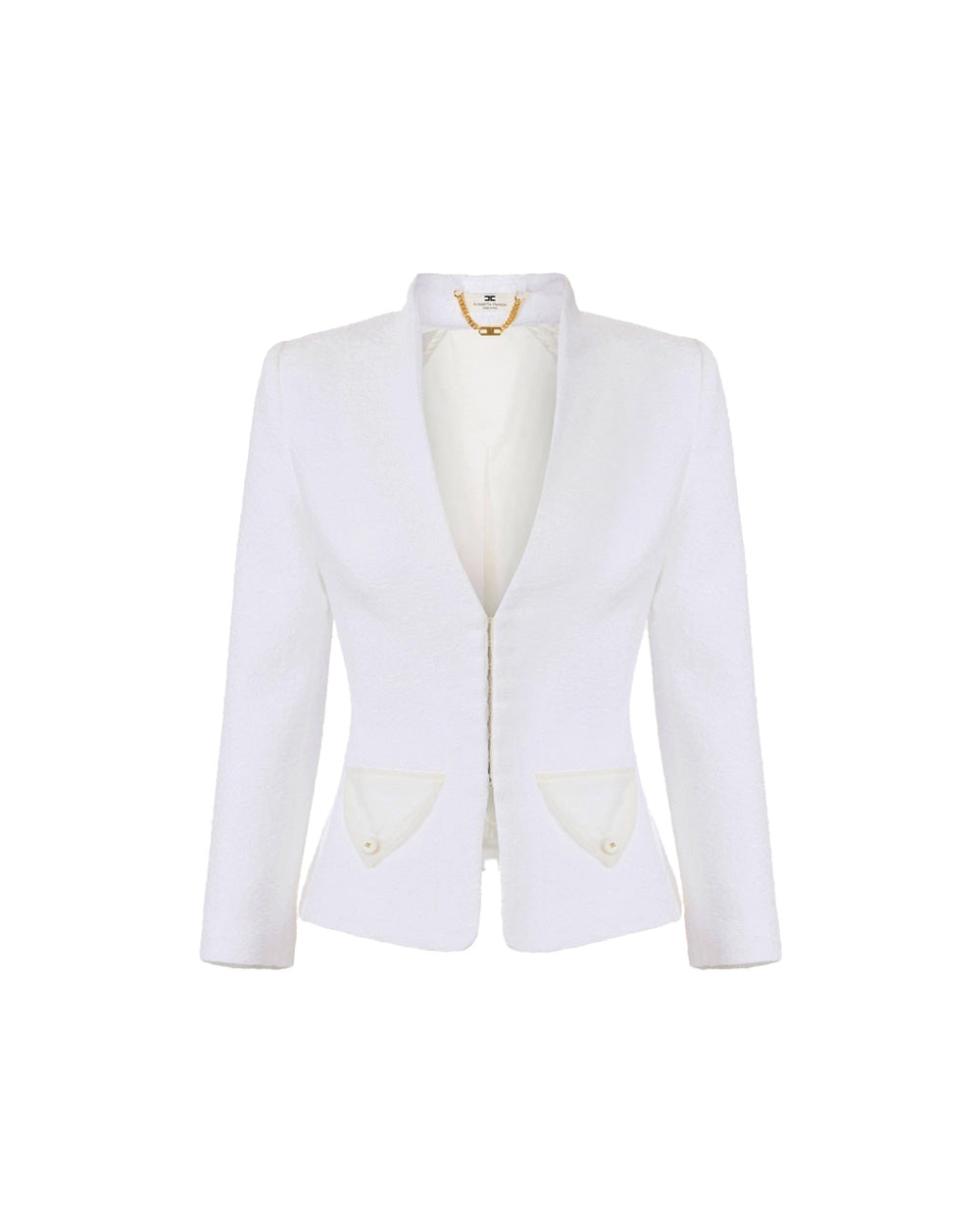 ELISABETTA FRANCHI Giacca ELISABETTA FRANCHI donna GI20962E2 Avorio<BR/> <BR/> GI20962E2 360