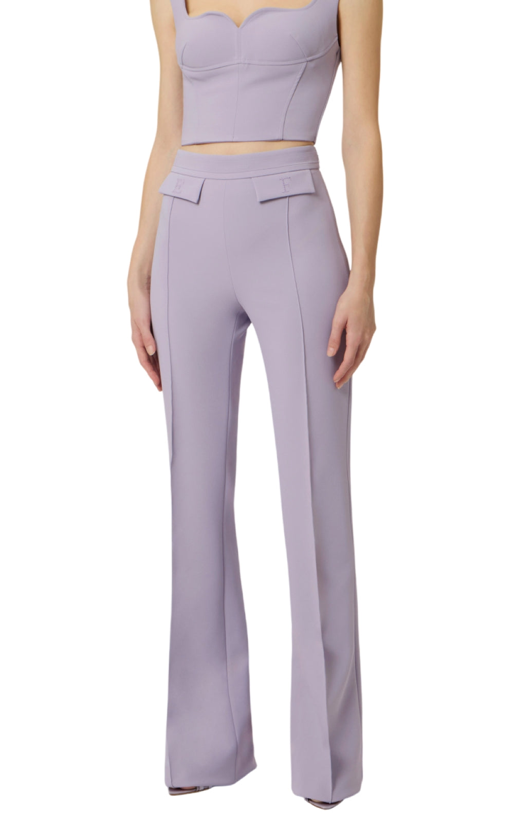 ELISABETTA FRANCHI Pantalone Elisabetta Franchi donna PA17161E2EV7 Essential Collection Lilla<BR/> PA17161E2 EV7