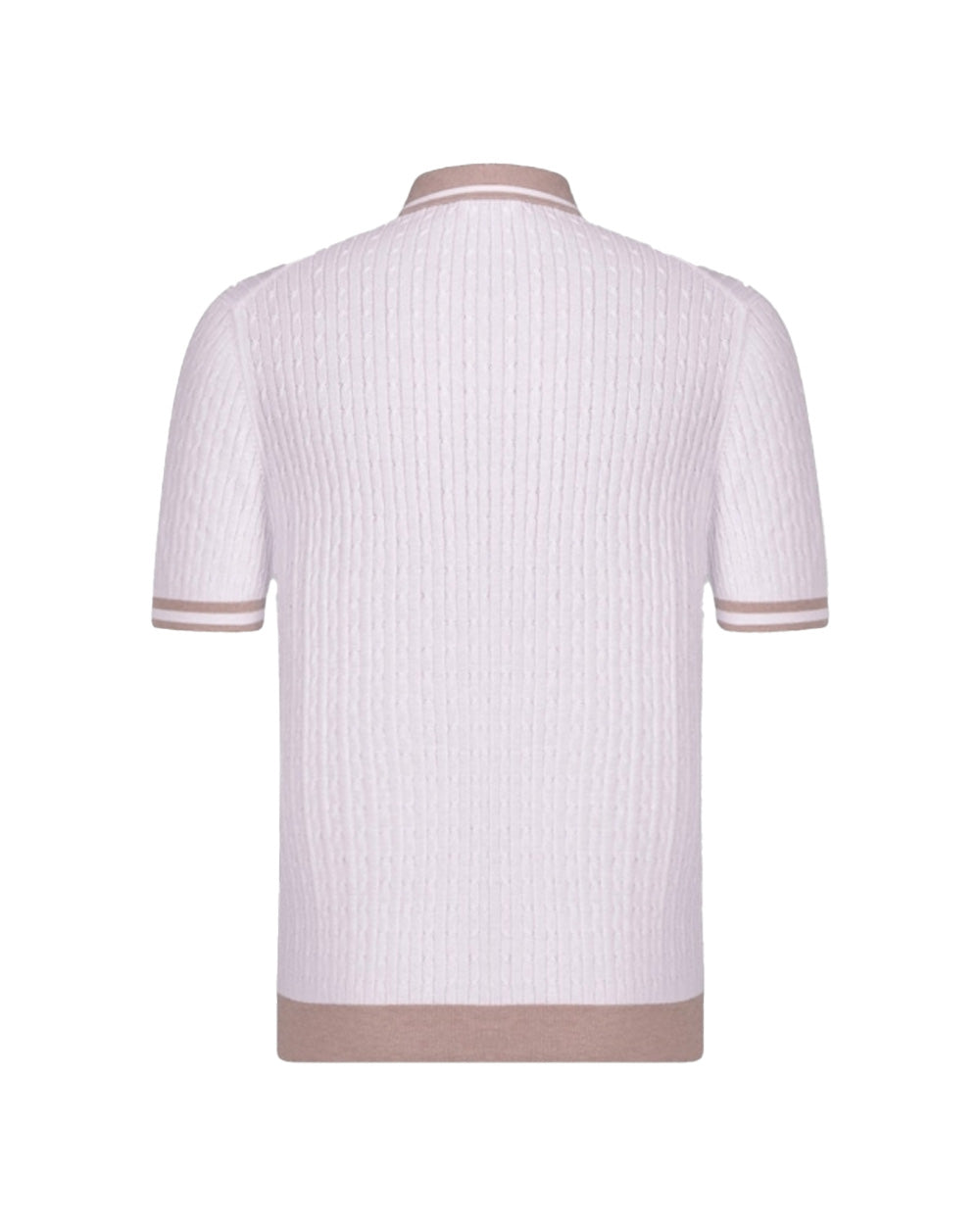 GRAN SASSO Polo GRAN SASSO uomo 5711320625 Bianca lavorazione a trecce regular fi cotone 5711320625 002