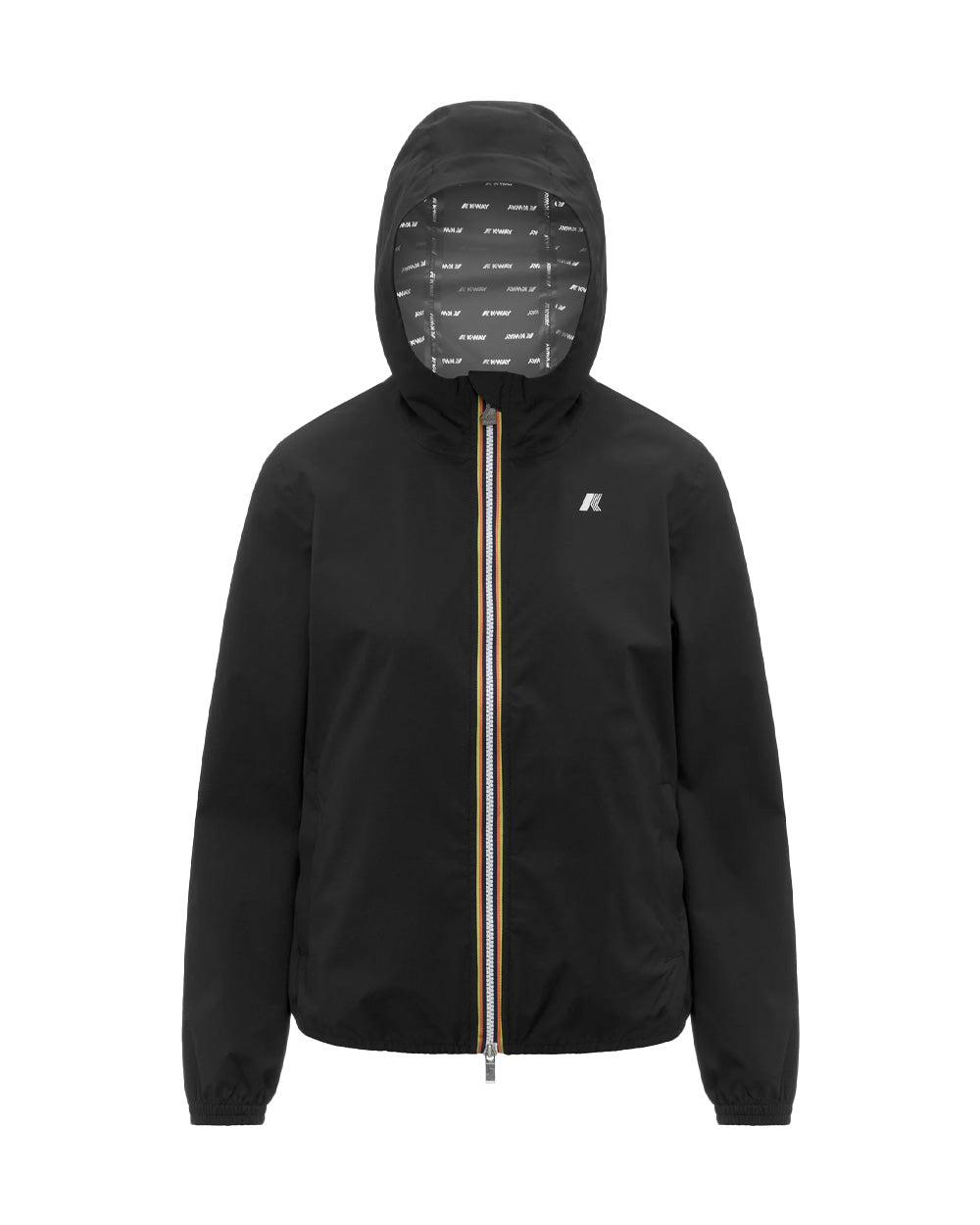 K-WAY Giubbino K-WAY donna K21346W LIL 2.0 STRETCH DOT Nero impermeabile antivento idrorepellente traspirante K21346W USY