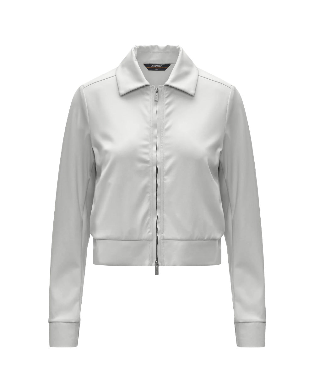 K-WAY Felpa K-WAY donna K21478W ISY SL SPACER Beige colletto camicia zip tasche tessuto spacer<BR/> K21478W 634