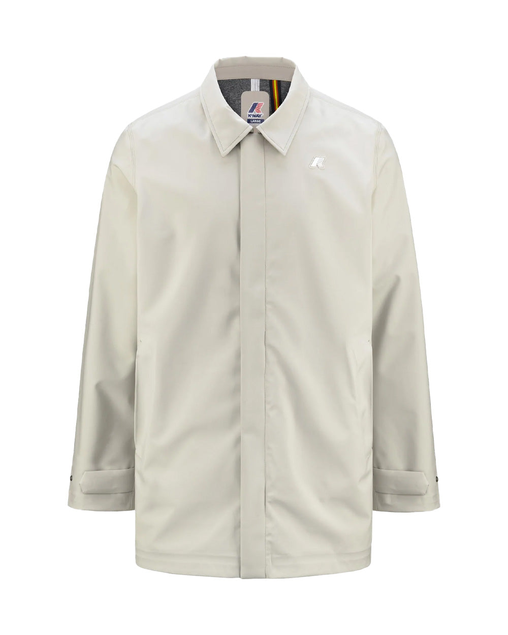 K-WAY Giubbino K-WAY uomo K3131BW BENNY BONDED JERSEY Beige poliestere zip patta fitting slim logo K3131BW 634
