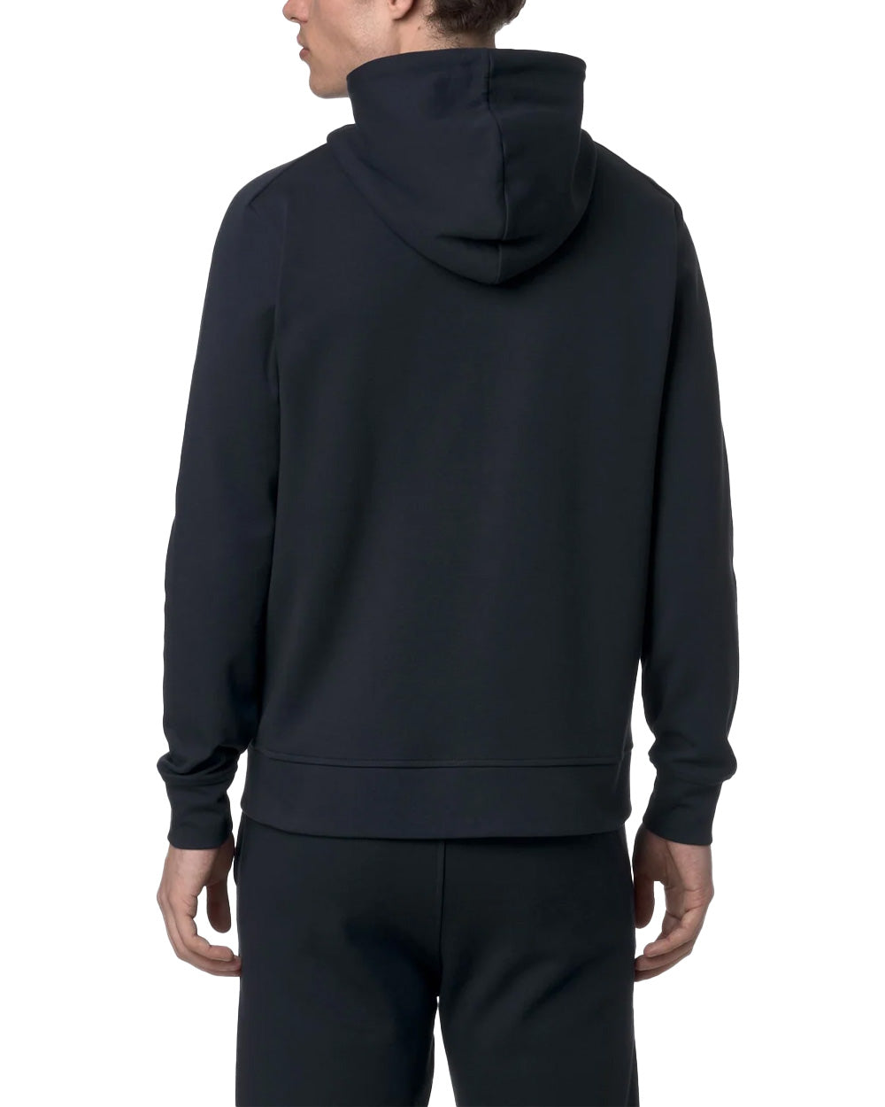 K-WAY Felpa K-WAY uomo K31367W ANTON INTERLOCK Blu coulisse cappuccio zip fitting regolare logo K31367W K89