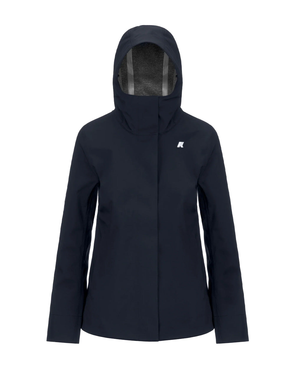 K-WAY Giubbino K-WAY donna K3137GW MADALINA BONDED JERSEY Blu poliestere cappuccio zip tasche linea svasata fitting regolare K3137GW K89