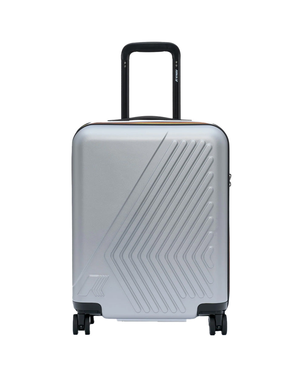 K-WAY Trolley K-WAY unisex K4125ZW EUDOXIE LOGO Grigio rigido tasca ruote girevoli K4125ZW 08Y