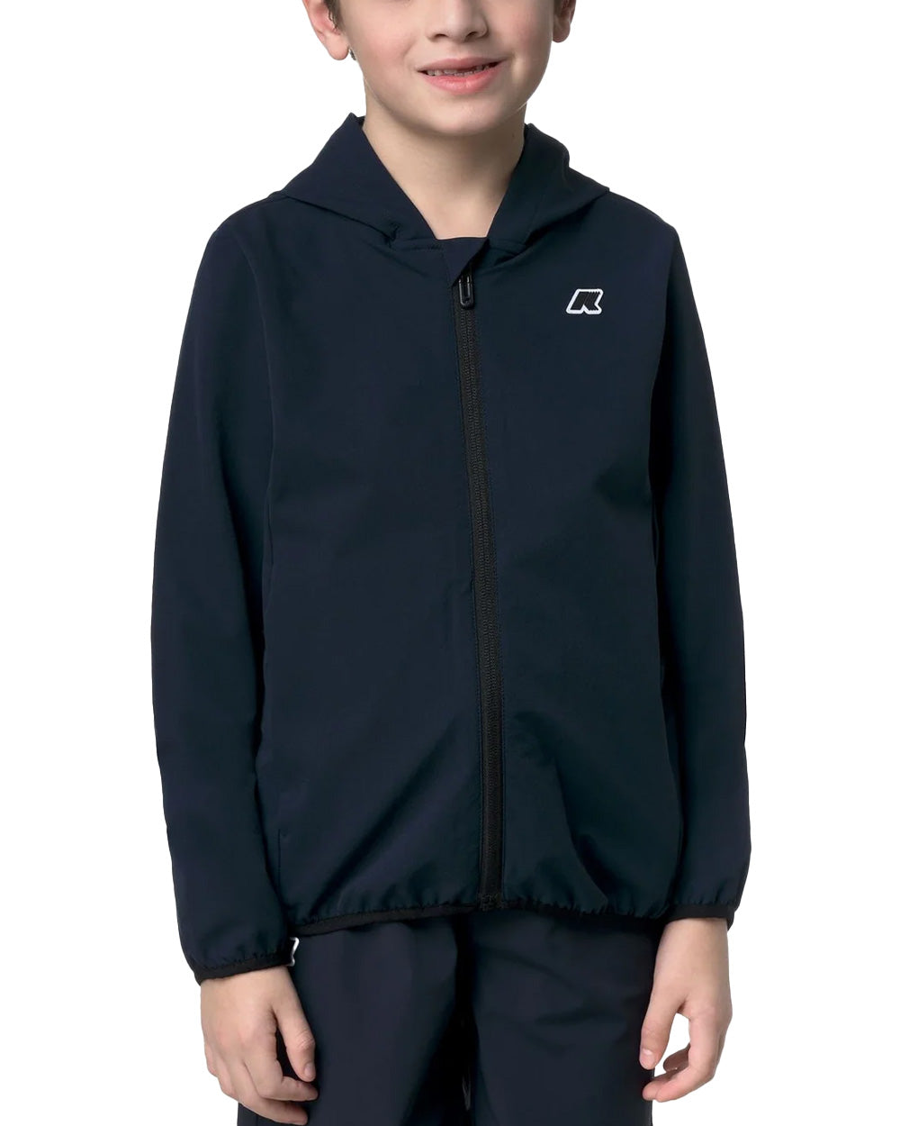 K-WAY Giubbino K-WAY bambino K4133FW P. JOURNEER TRAVEL Blu antigoccia cappuccio zip tasche impacchettabile K4133FW K89