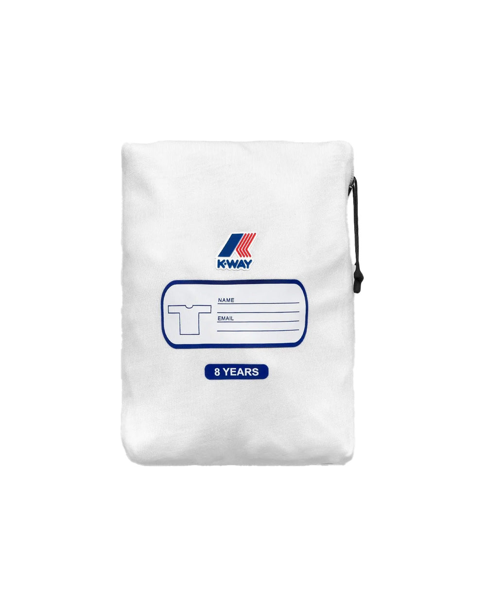 K-WAY T-shirt K-WAY bambino K4146DW P. LEONIDE SCATTERED LETTERING Bianca girocollo maniche corte stampa grafica K4146DW 001
