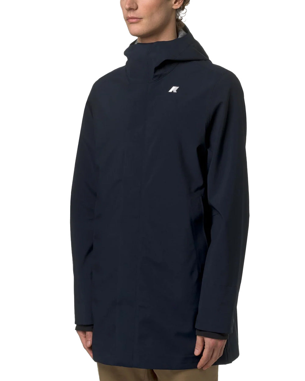 K-WAY Giubbino K-WAY uomo K5126SW TOMMY BONDED JERSEY Blu cappuccio zip tasche logo fitting regolare K5126SW K89