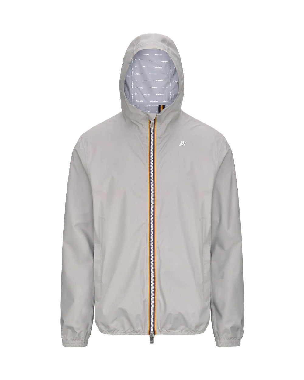K-WAY Giubbino K-WAY uomo K5127QW JACK STRETCH DOT Beige cappuccio zip tasche slim K5127QW 634
