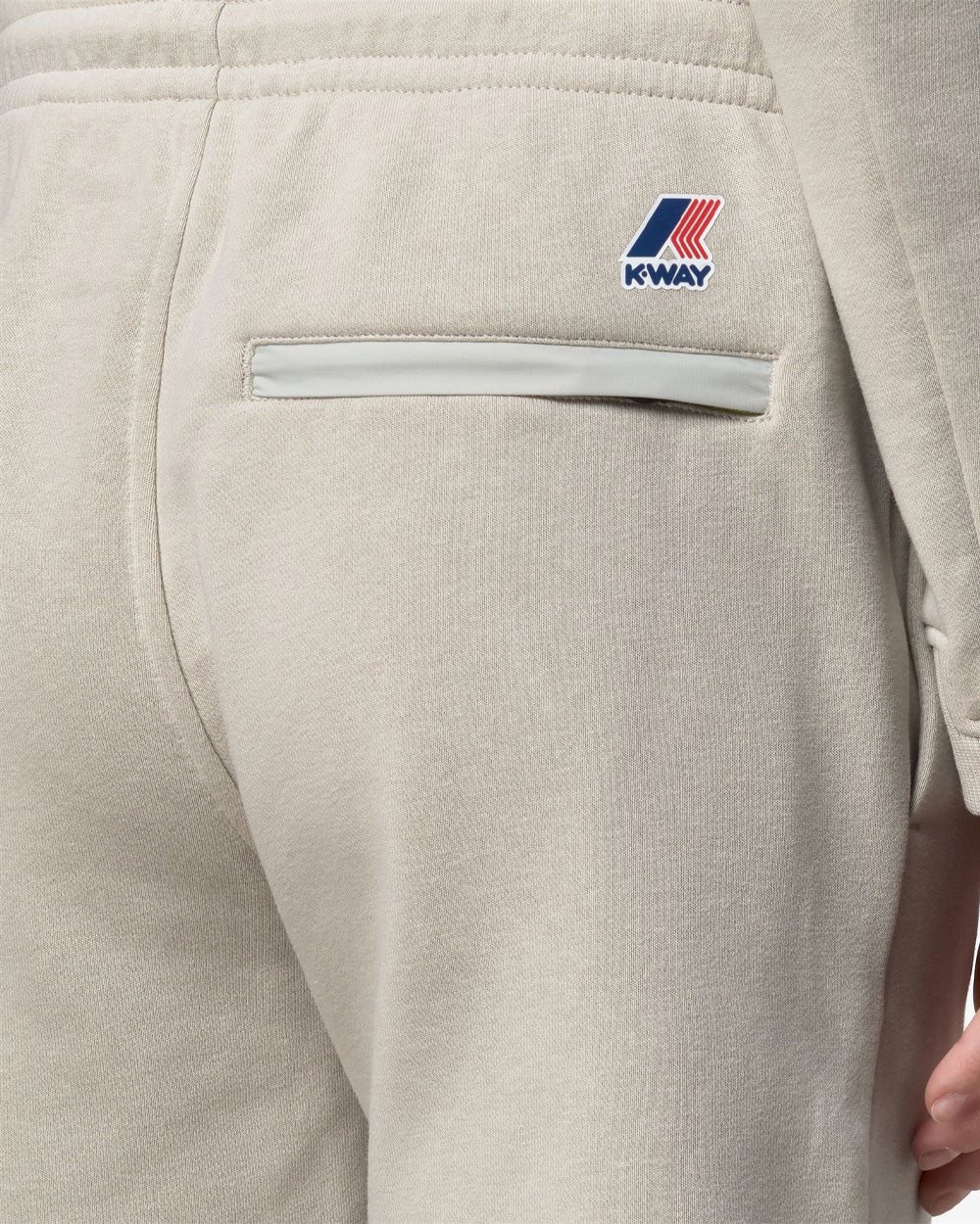 K-WAY Bermuda K-WAY uomo K5138GW CASIMIR POLY COTTON Beige tasche poliestere cotone vstibilità regolare logo<BR/><BR/> K5138GW 634