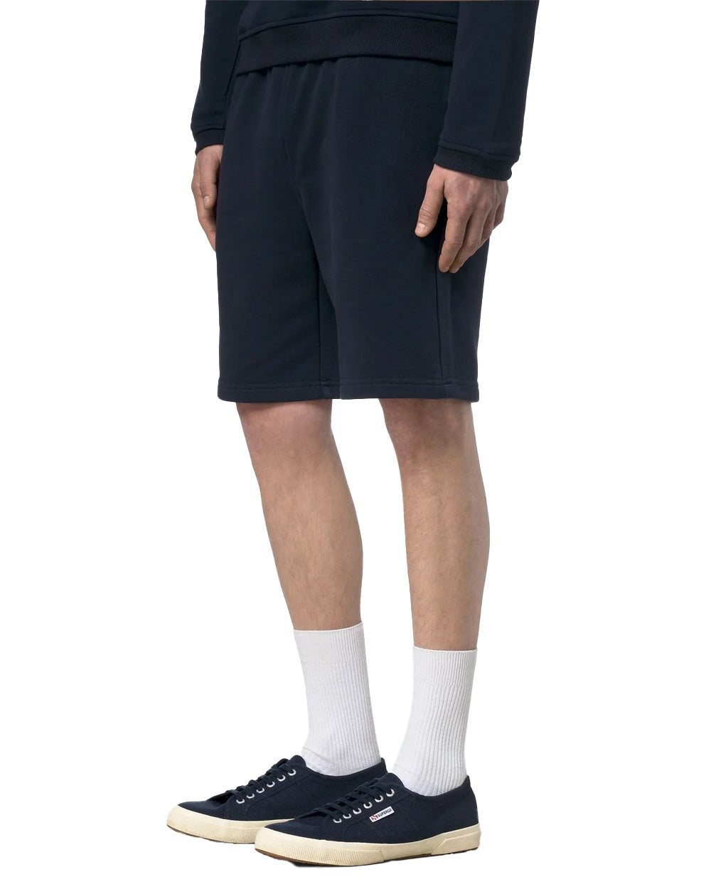 K-WAY Bermuda K-WAY uomo K5138GW CASIMIR POLY COTTON Blu tessuto felpa cotone poliestere vestibilità regolare logo K5138GW K89