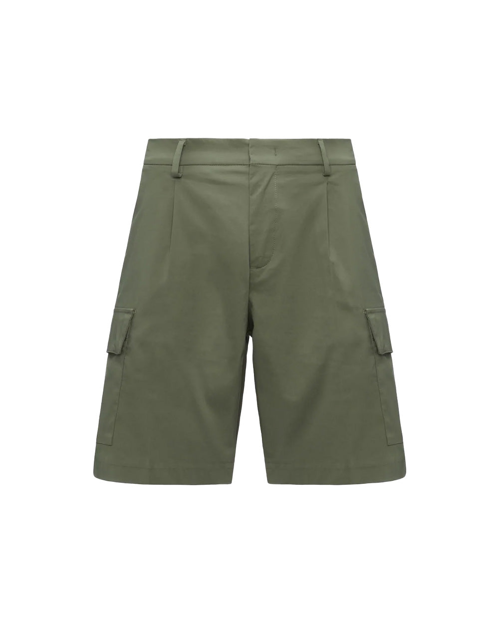 K-WAY Bermuda K-WAY uomo K6133NW SERJE TWILL TECH Verde cargo cotone tasche K6133NW V15
