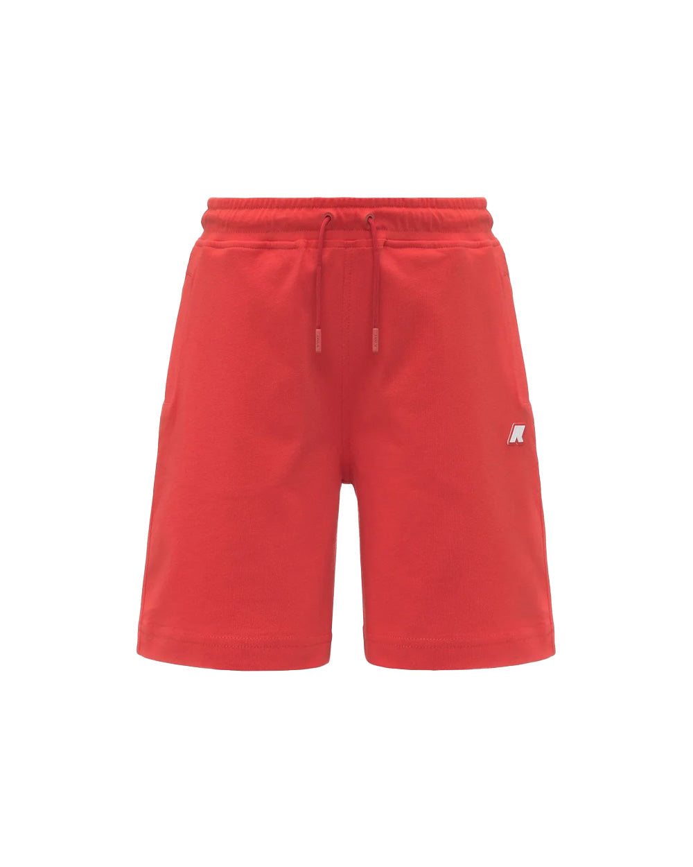 K-WAY Bermuda K-WAY bambino K6133VW P. ERIK JERSEY Rosso cotone coulisse tasche vestibilità regolare K6133VW B04