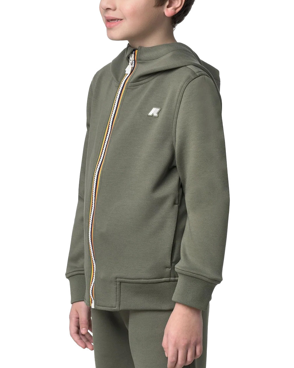 K-WAY Felpa K-WAY bambino K61385WU P. RAINER LIGHT SPACER Verde K61385WU V15