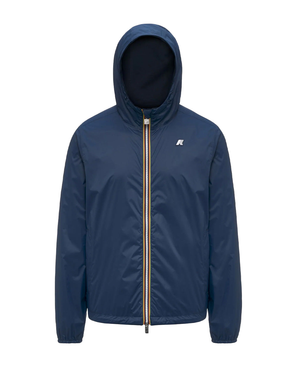 K-WAY Giubbino K-WAY unisex K8134TW JAKE REVERSIBLE INTERLOCK Blu Blu chiaro reversibile cappuccio zip tasca slim K8134TW C04