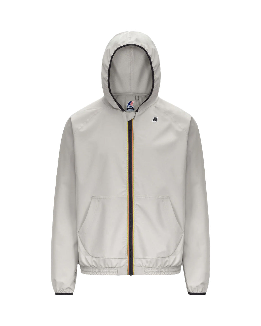 K-WAY Giubbino K-WAY uomo K8138RW SIA Beige cappuccio zip tasca logo poliestere K8138RW 634