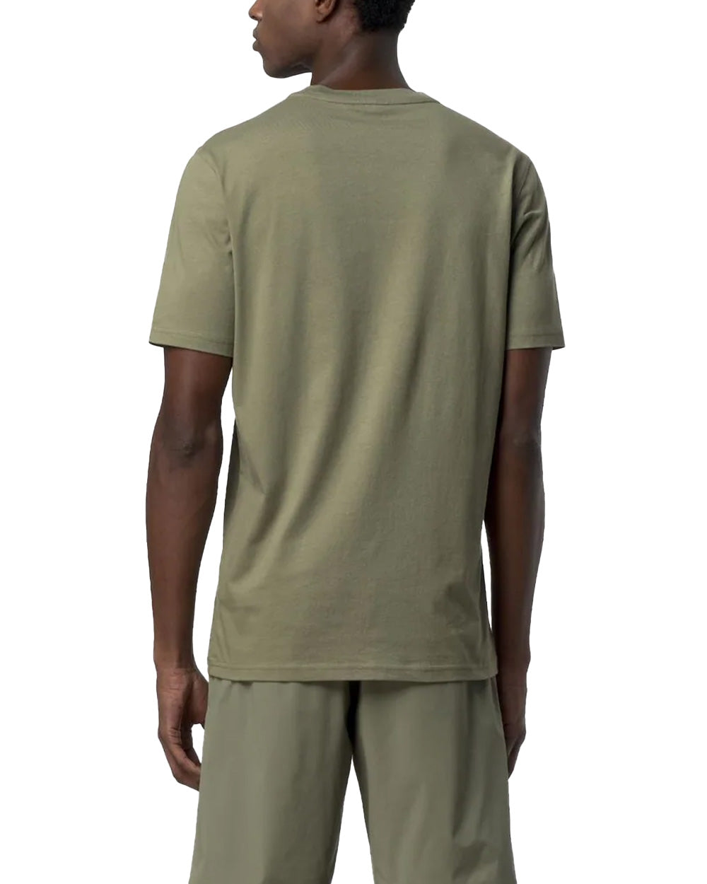 K-WAY T-shirt K-WAY uomo K81489W ODOM JERSEY MICRO LETTERING SLIM Verde jersey otone girocollo costine K81489W V15