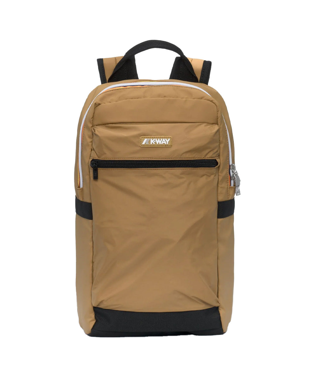 K-WAY Zaino K-WAY unisex K8148CW MID LAON Marrone idroreppellente spallacci tasca logo K8148CW V04