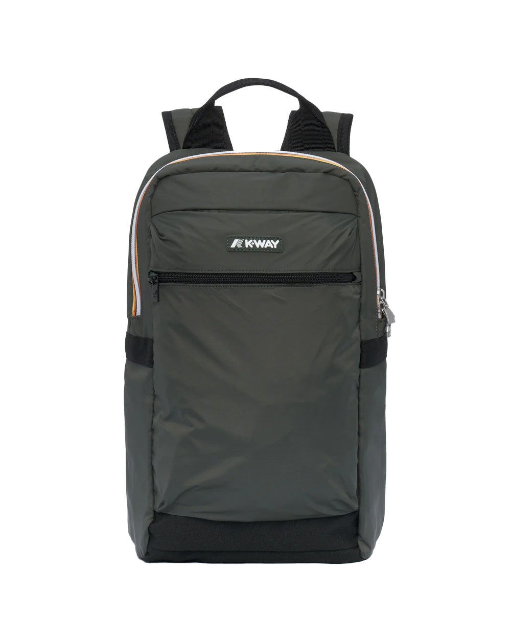 K-WAY Zaino K-WAY unisex K8148CW MID LAON Verde idroreppellente spallacci tasca logo K8148CW WMR