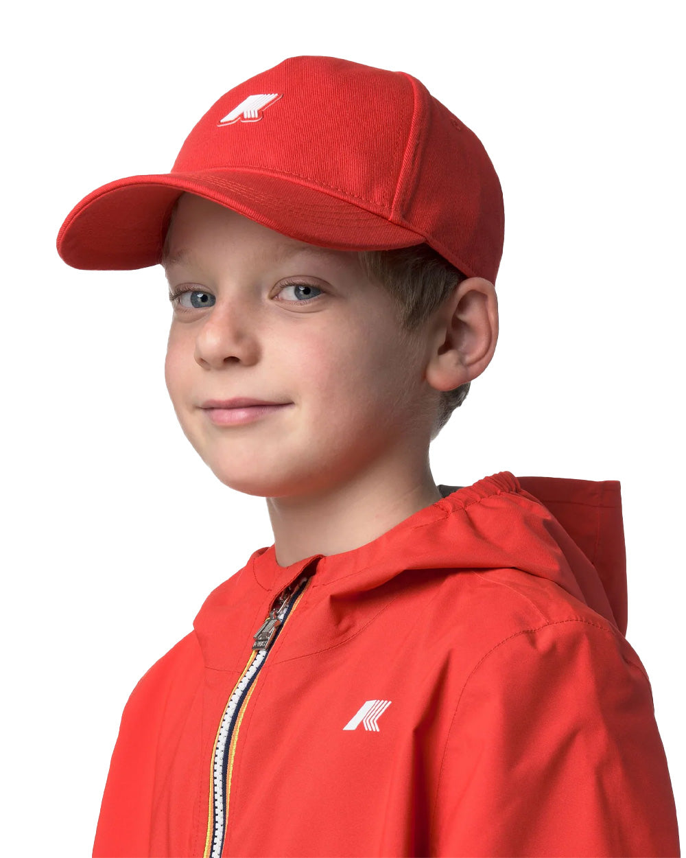 K-WAY Cappello K-WAY bambino K8151UW P. ILIS Rosso visiera logo cotone tergisudore K8151UW B04