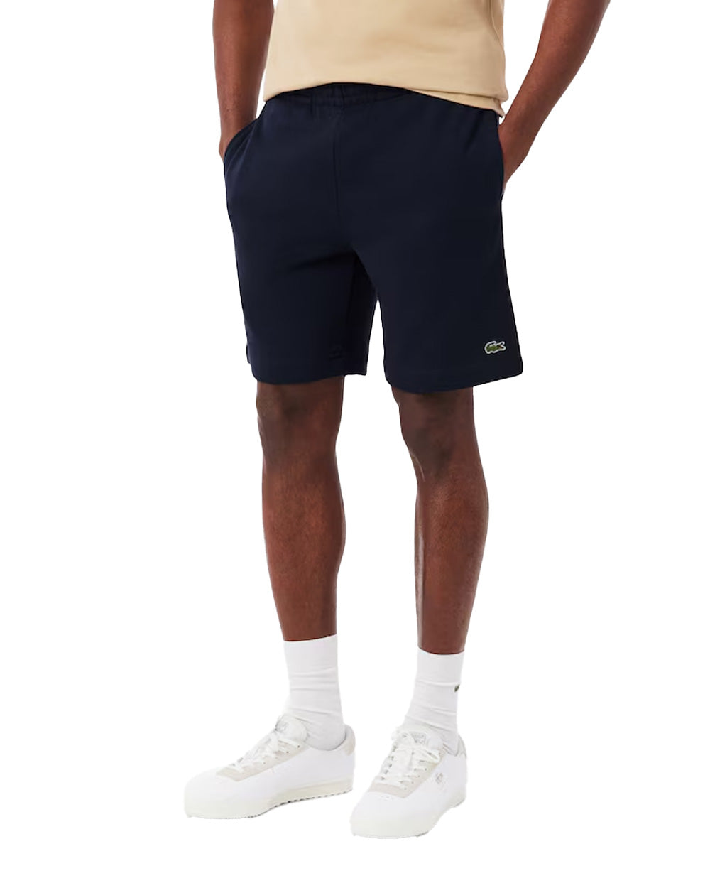LACOSTE Bermuda LACOSTE uomo GH9860 Blu coulisse taglio dritto tasche coccodrillo GH9860 166